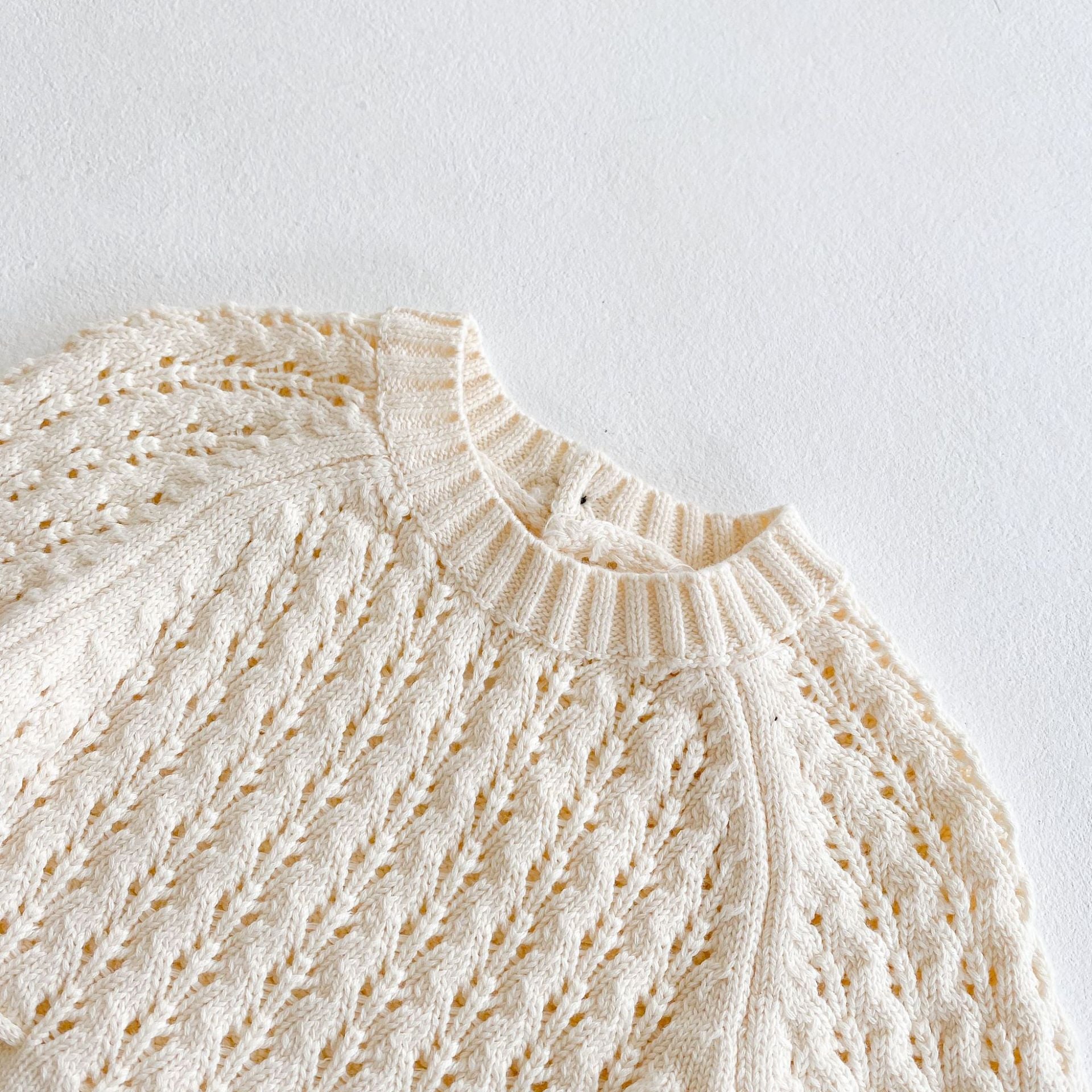 Girl Baby Knitted Hollow Waist Girdle Long Sleeves Harpy Dress Triangle Girl Baby Knitted Hollow Waist Girdle Long Sleeves Harpy Dress Triangle